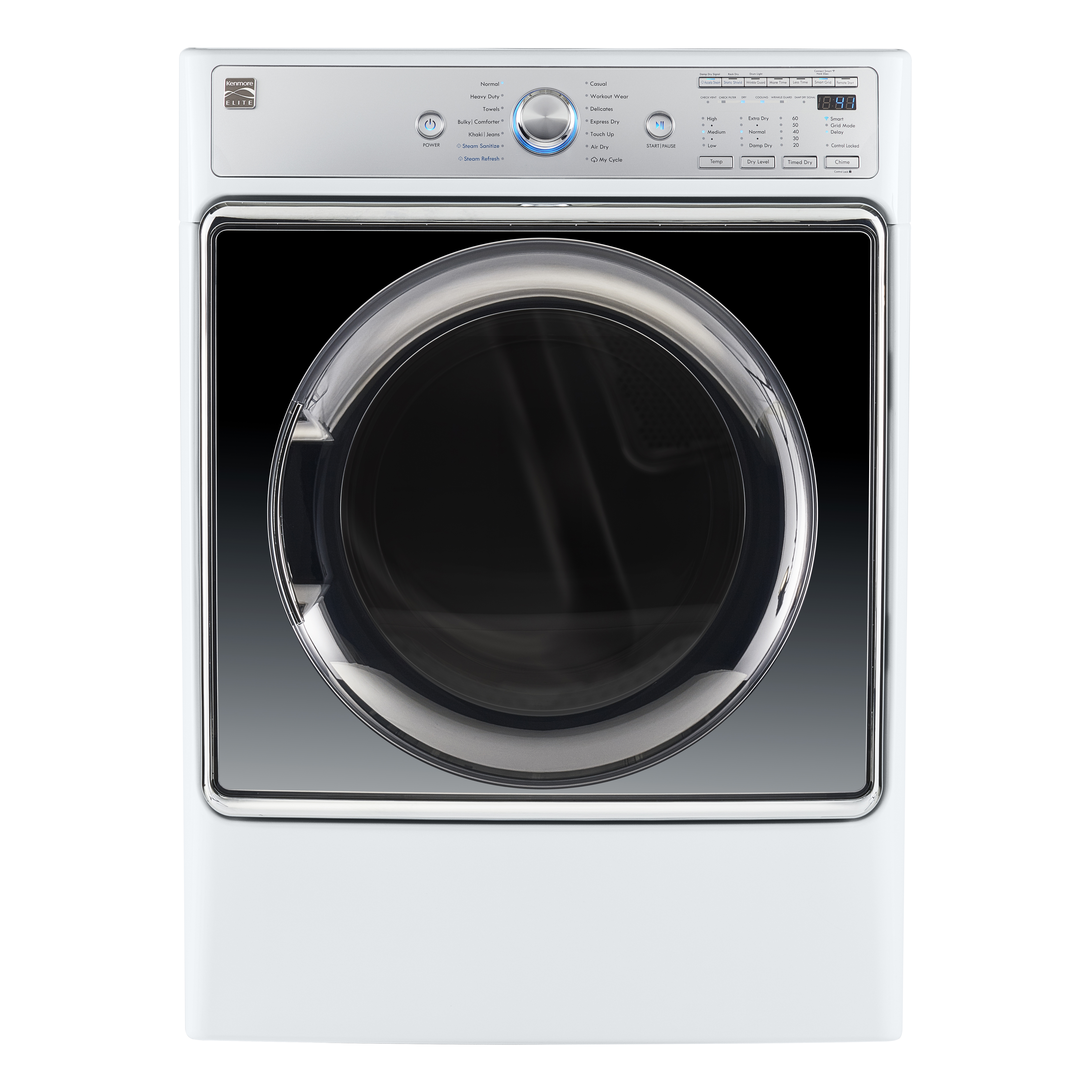 Kenmore Elite 91982 9.0 cu. ft. Smart Gas Dryer w/ Steam - White