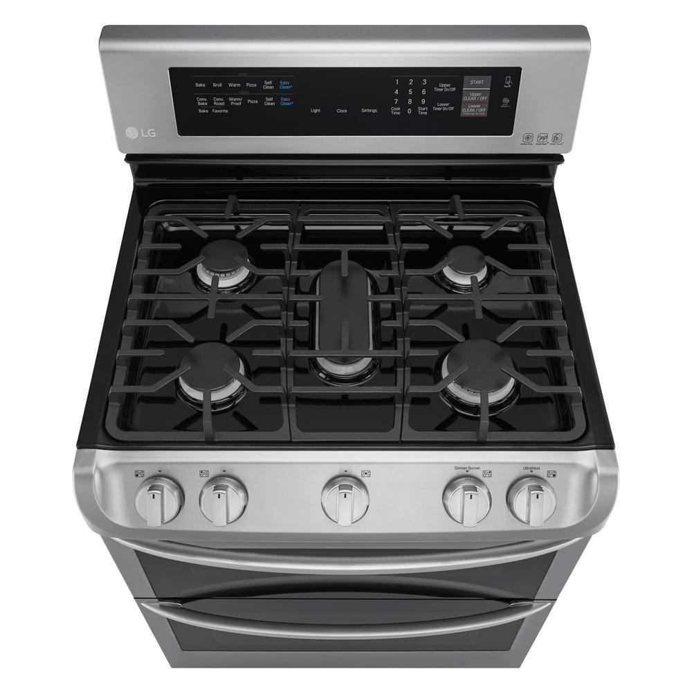 LG LDG4313ST 6.9 cu. ft. DoubleOven Gas Range w/ProBake Convection