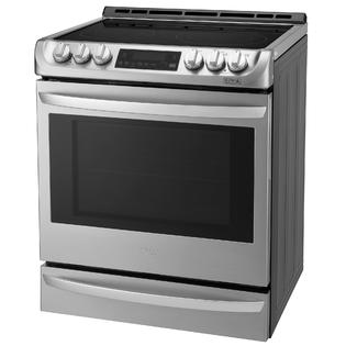 Lg Lse4613st 6 3 Cu Ft Electric Slide In Range W Probake Convection And Easyclean Stainless Steel