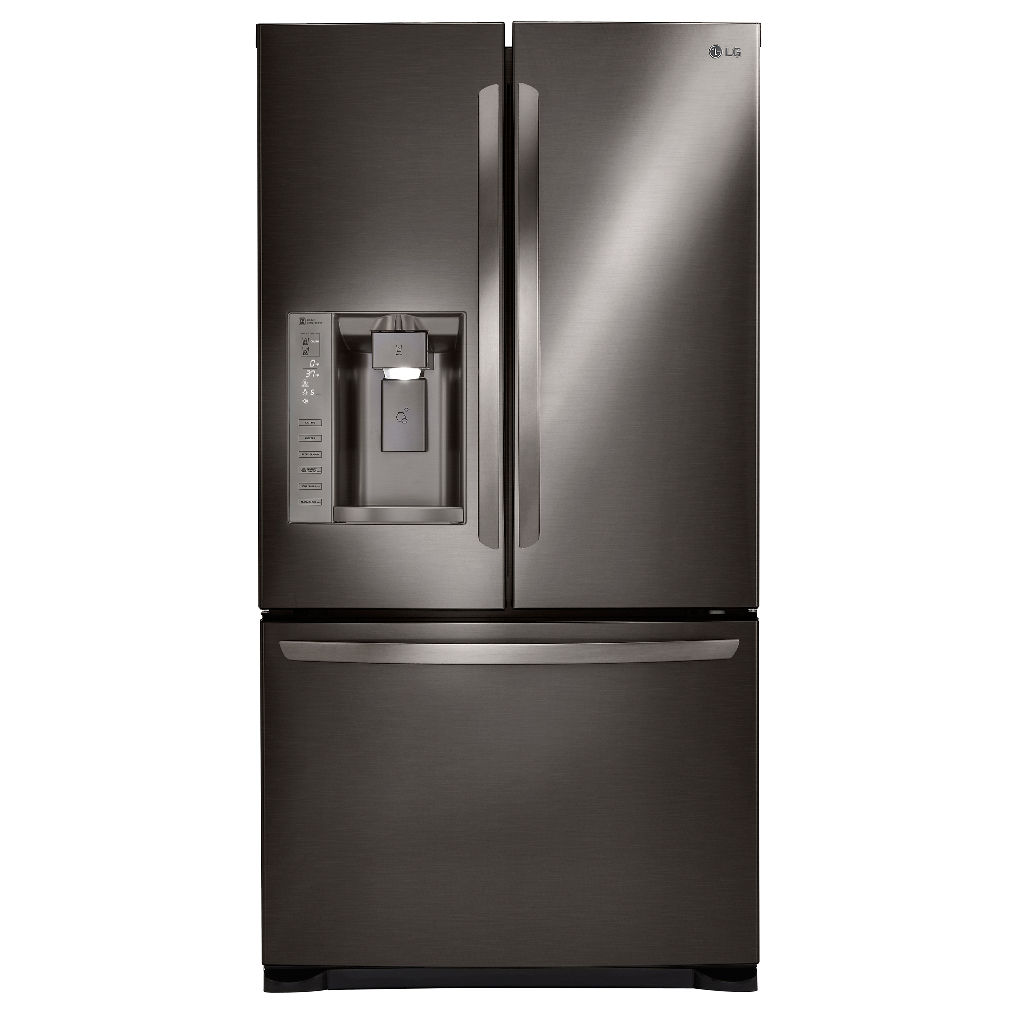 LG LFX25973D 24.1 cu. ft. French Door BottomFreezer Refrigerator w/Dual IceMaker Black Stainless