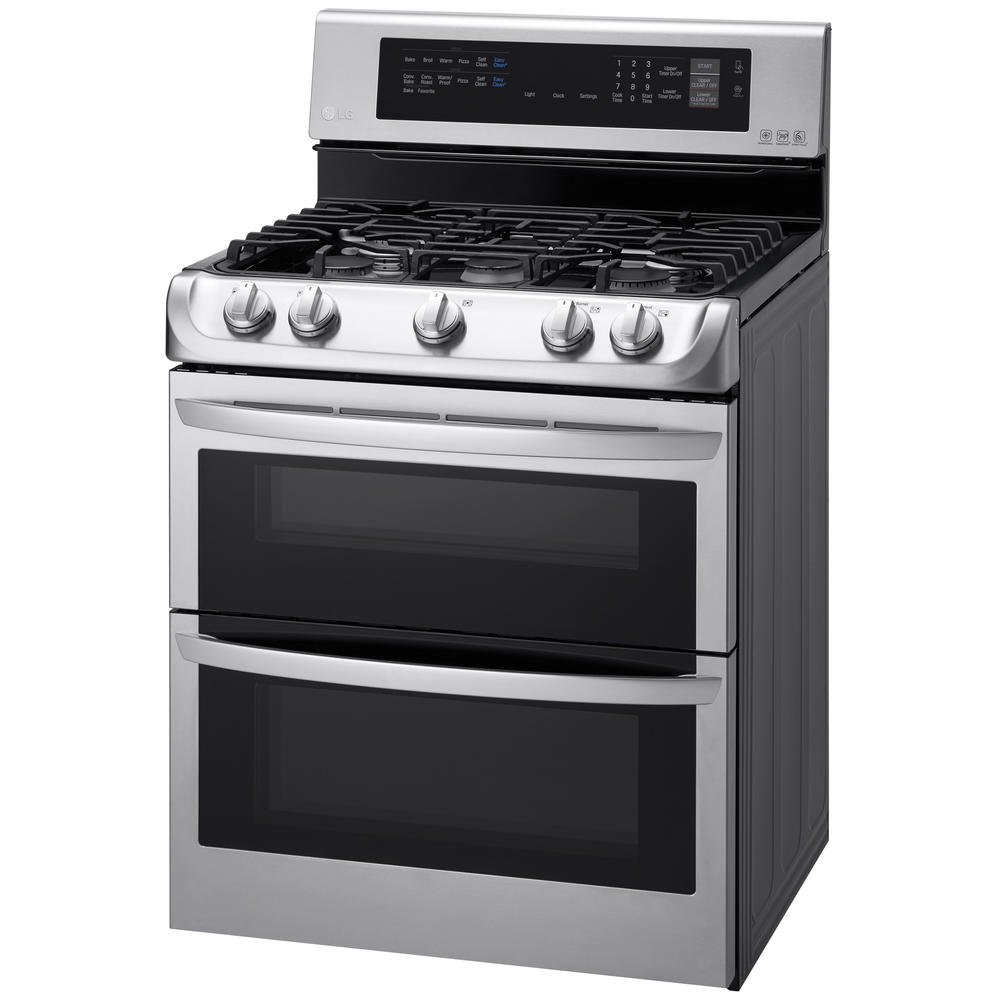 LG LDG4313ST  6.9 cu. ft. Double-Oven Gas Range w/ProBake Convection - Stainless Steel