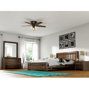 Hunter 53327 52 Builder New Bronze Ceiling Fan With Light Kit