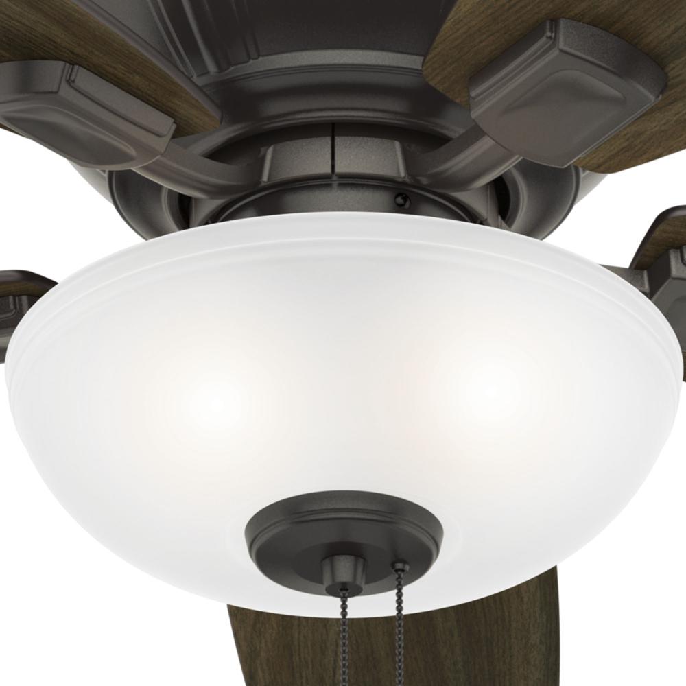 Hunter 53376  52" Kenbridge Noble Bronze Ceiling Fan with Light Kit