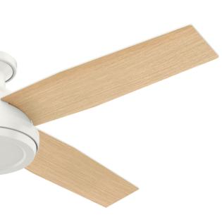 Hunter 59248 52 Dempsey Fresh White Ceiling Fan With Remote Control