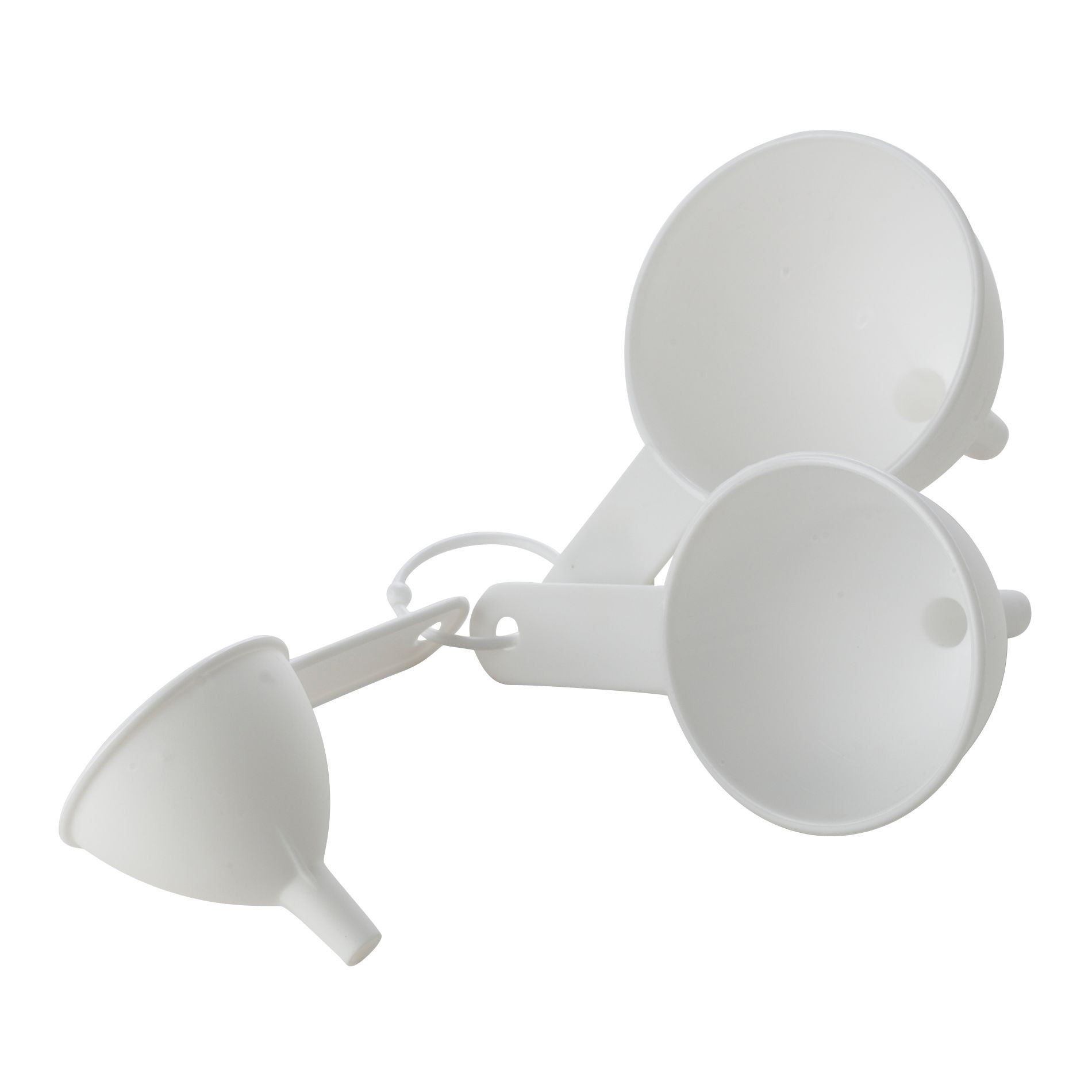 Essential Home 3-Pack Funnels, White-56525 Essential Home 3-Pack Funnels, White-56525