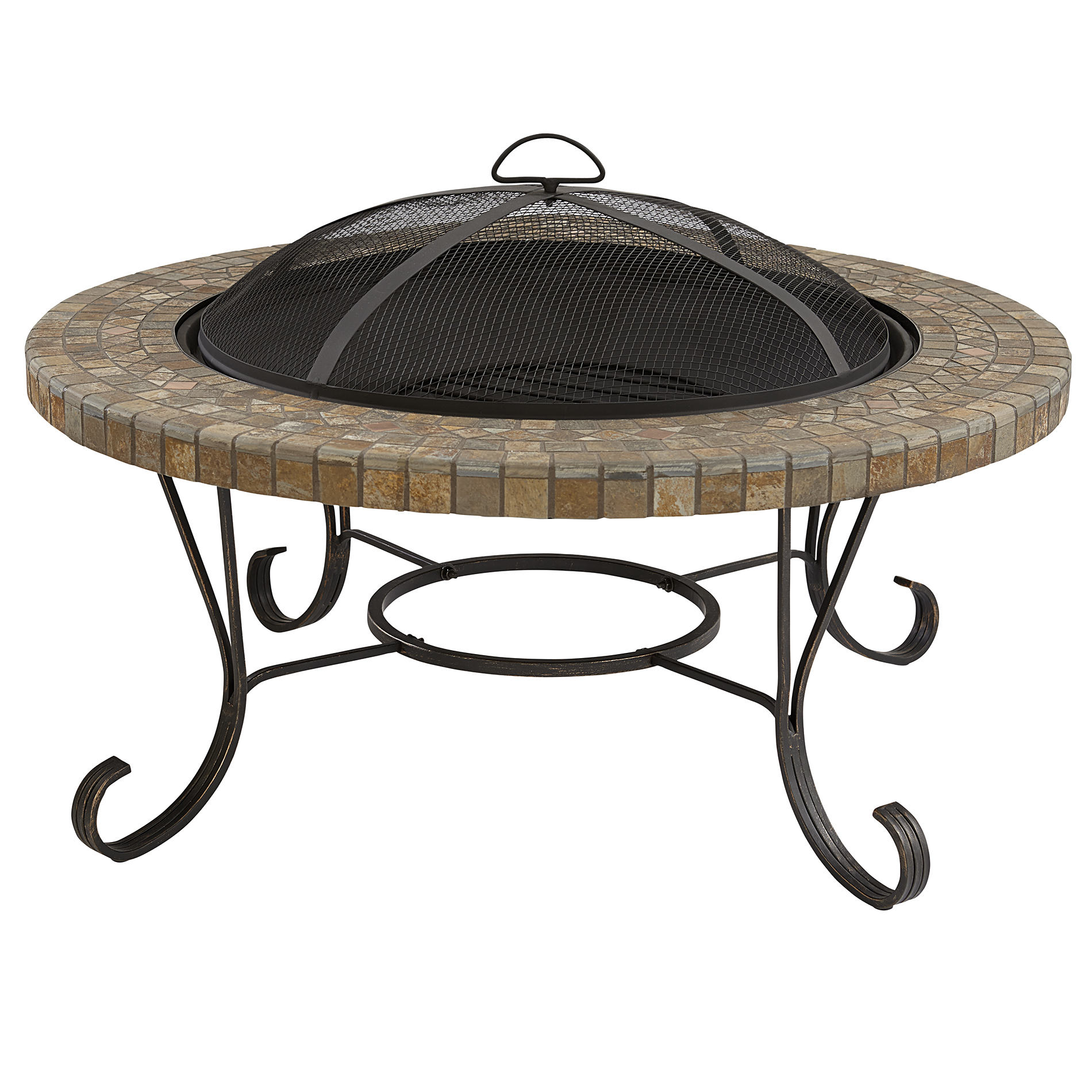 Bbq Pro Slate Tile Top Fire Pit 34, Fire Pit With Slate Top