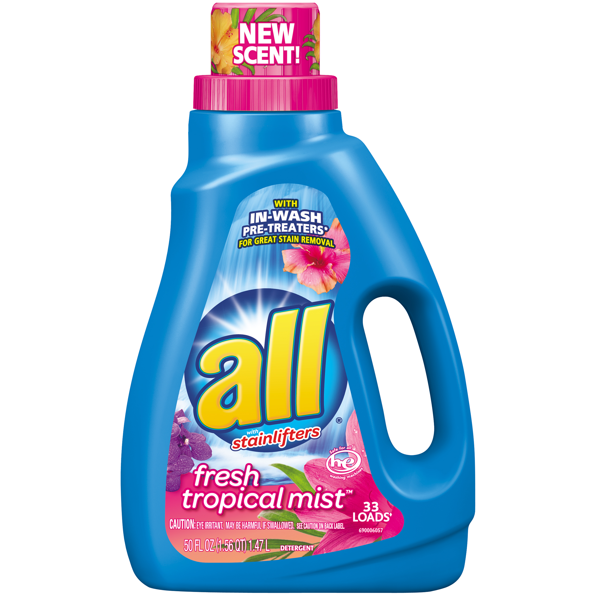 072613463671 UPC All Ultra Fresh Tropical Mist Liquid Laundry