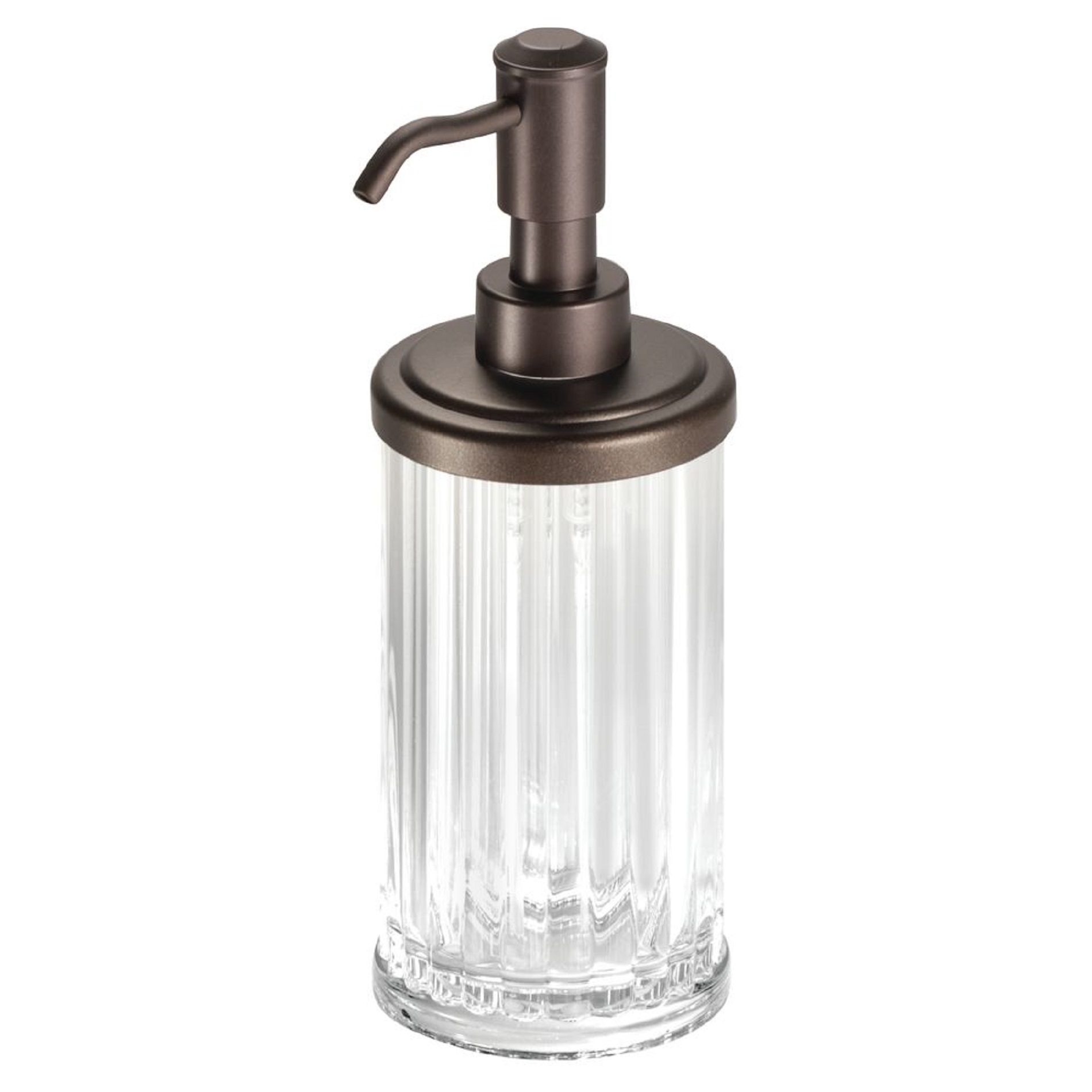 Alston Soap & Lotion Dispenser - Clear/Bronze