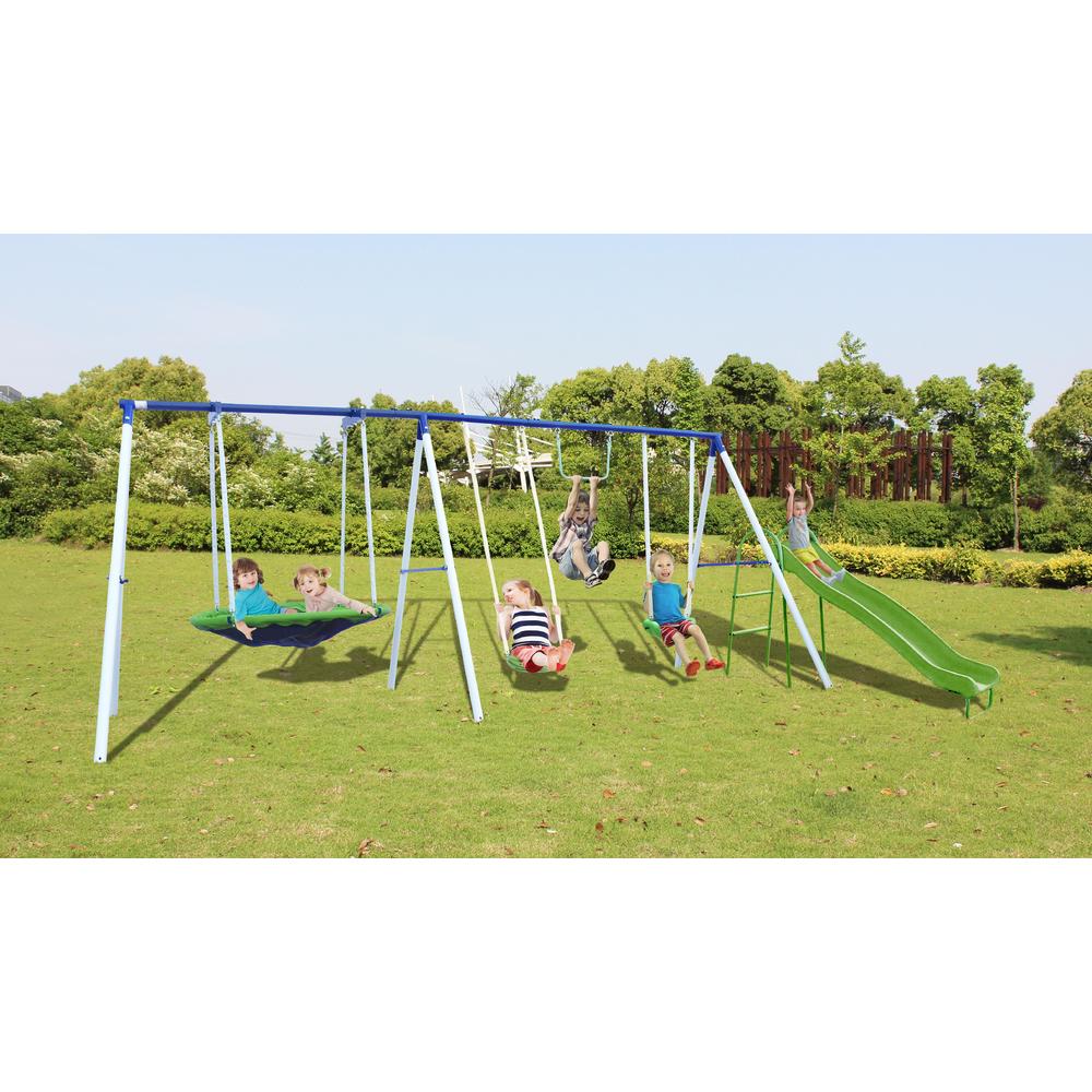 Sportspower Outdoor Playset with Saucer Swing