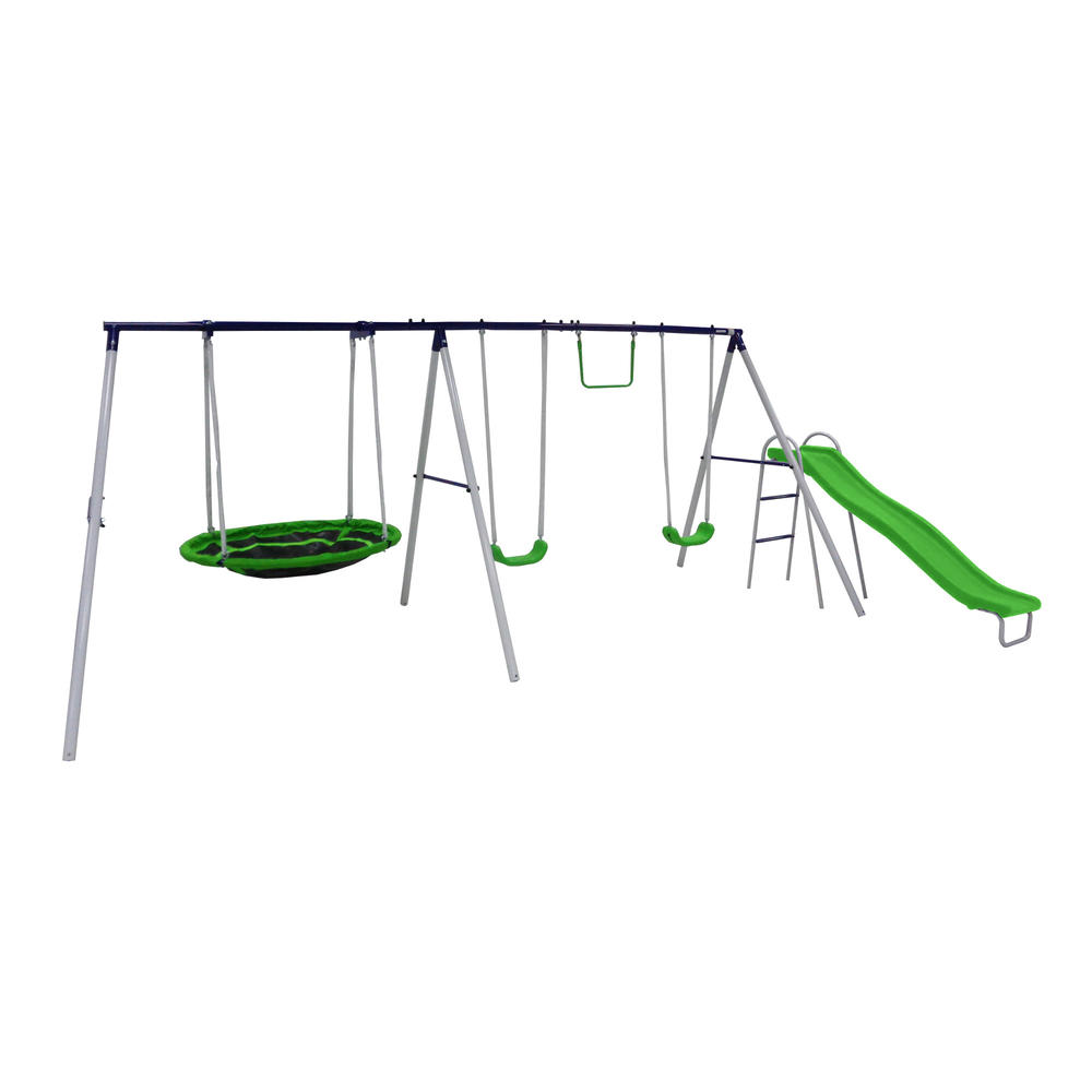 Sportspower Outdoor Playset with Saucer Swing