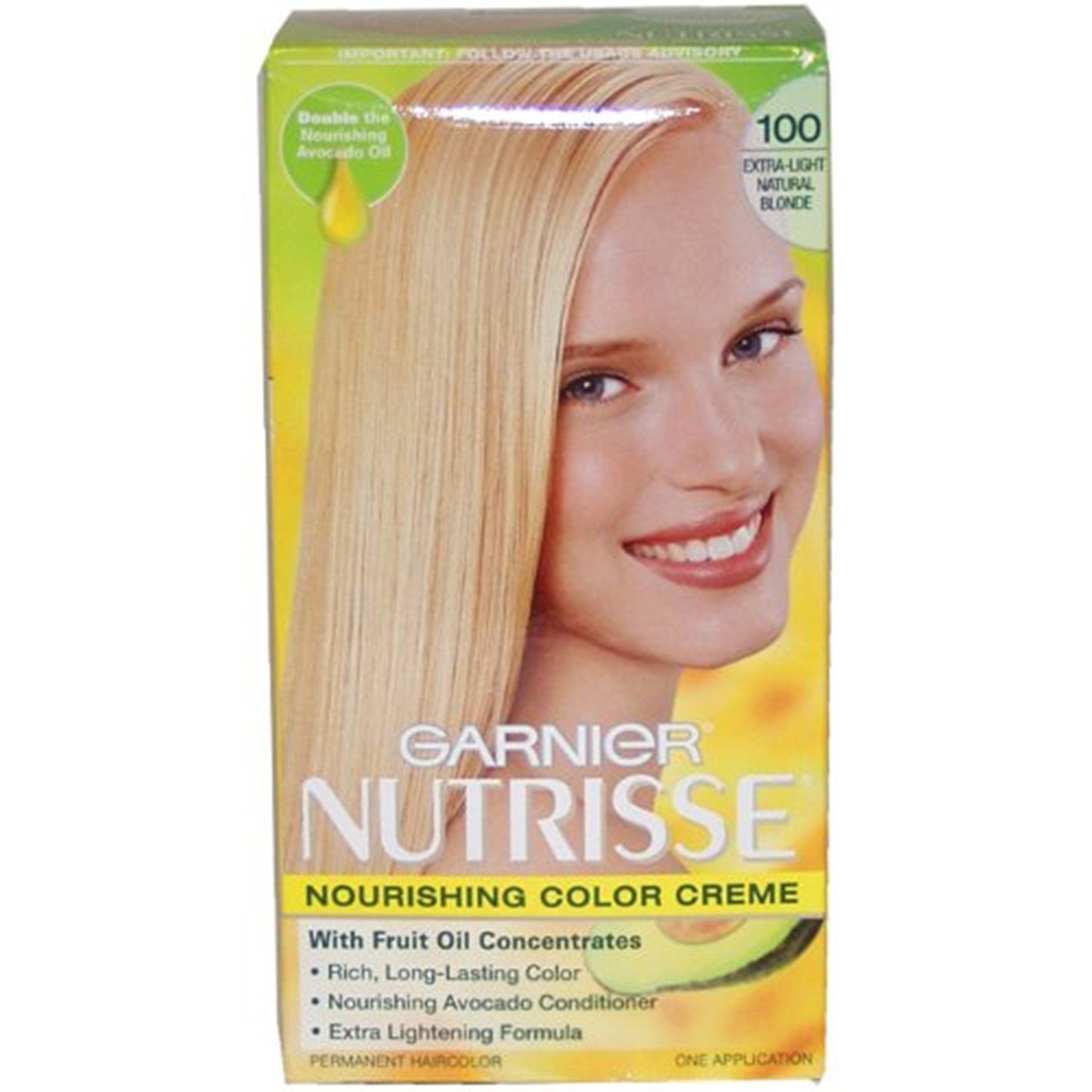 Garnier  Nutrisse Nourishing Color Cr&#232;me, 100 Extra-Light Natural Blonde Chamomile