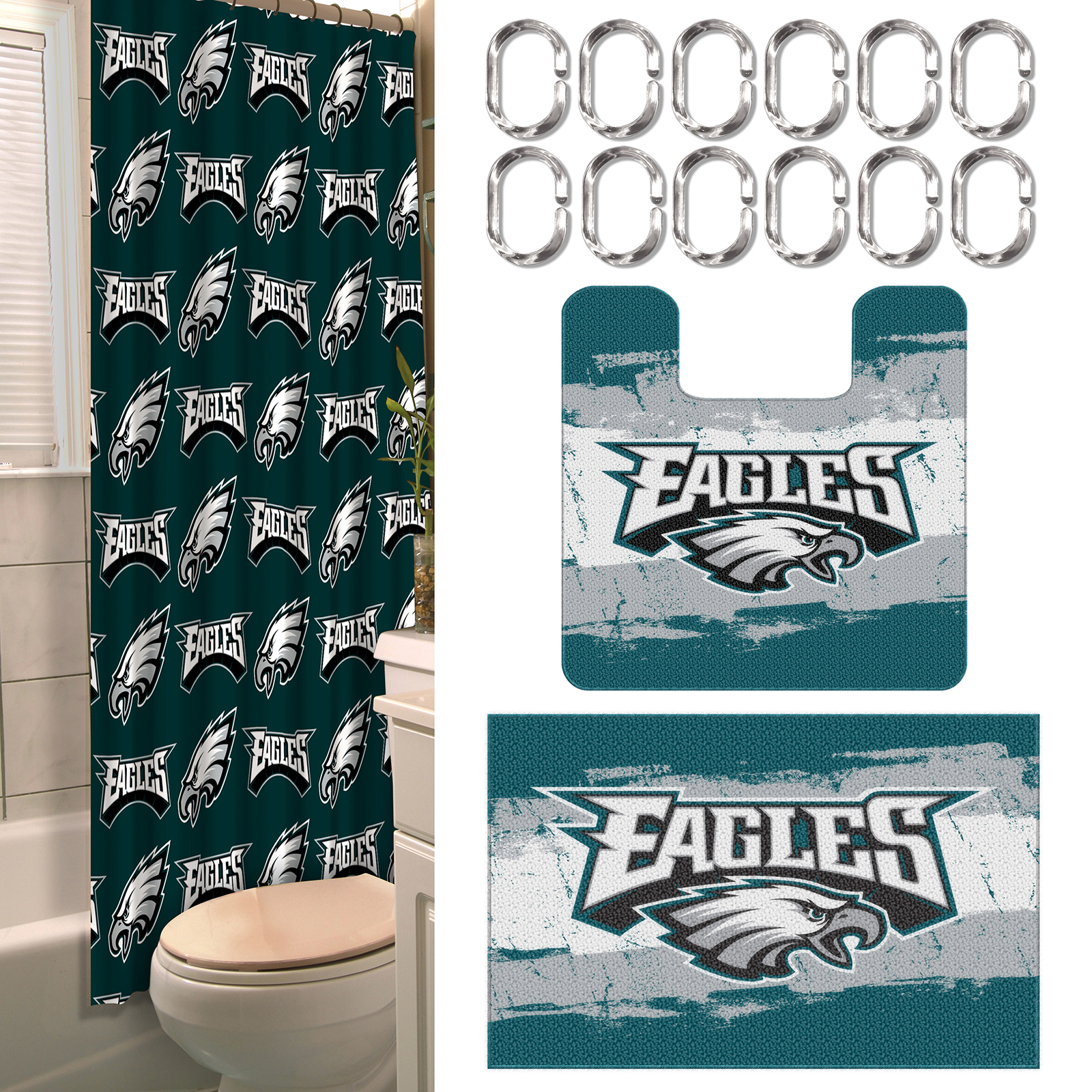 Nfl Philadelphia Eagles Bathroom Set
