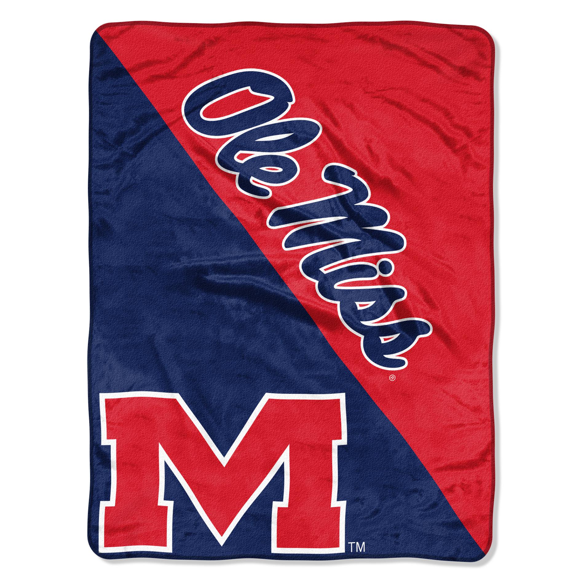 NCAA Microfleece Throw - University of Mississippi Rebels NCAA Microfleece Throw - University of Mississippi Rebels
