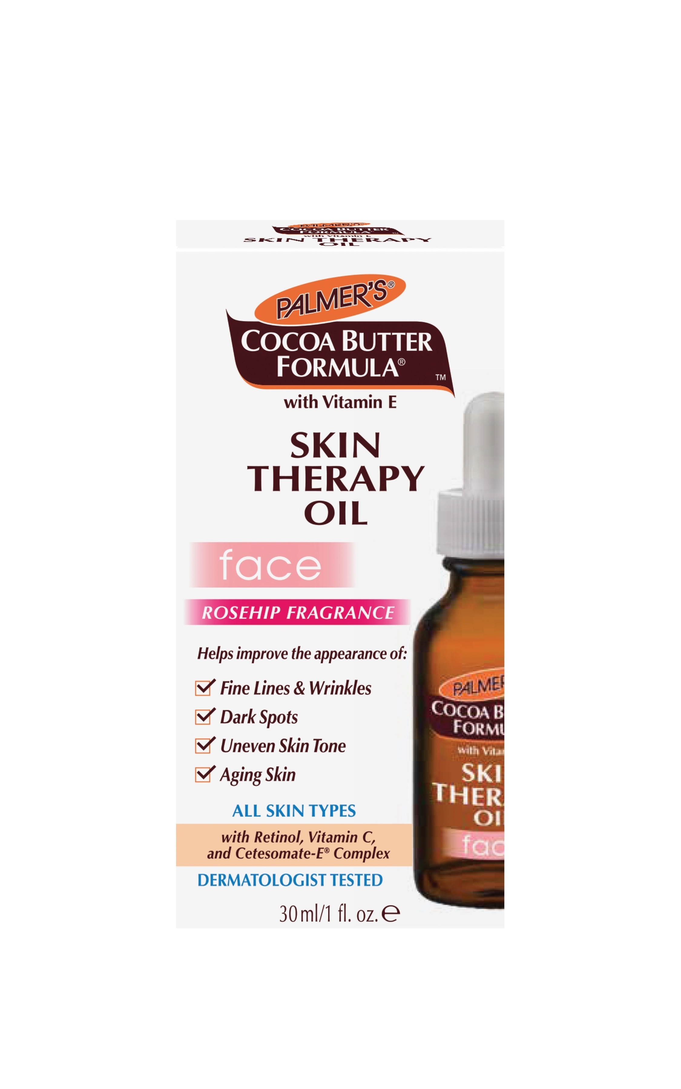 Palmer's Skin Therapy Oil Face with Vitamin E Rosehip Fragrance 1 oz