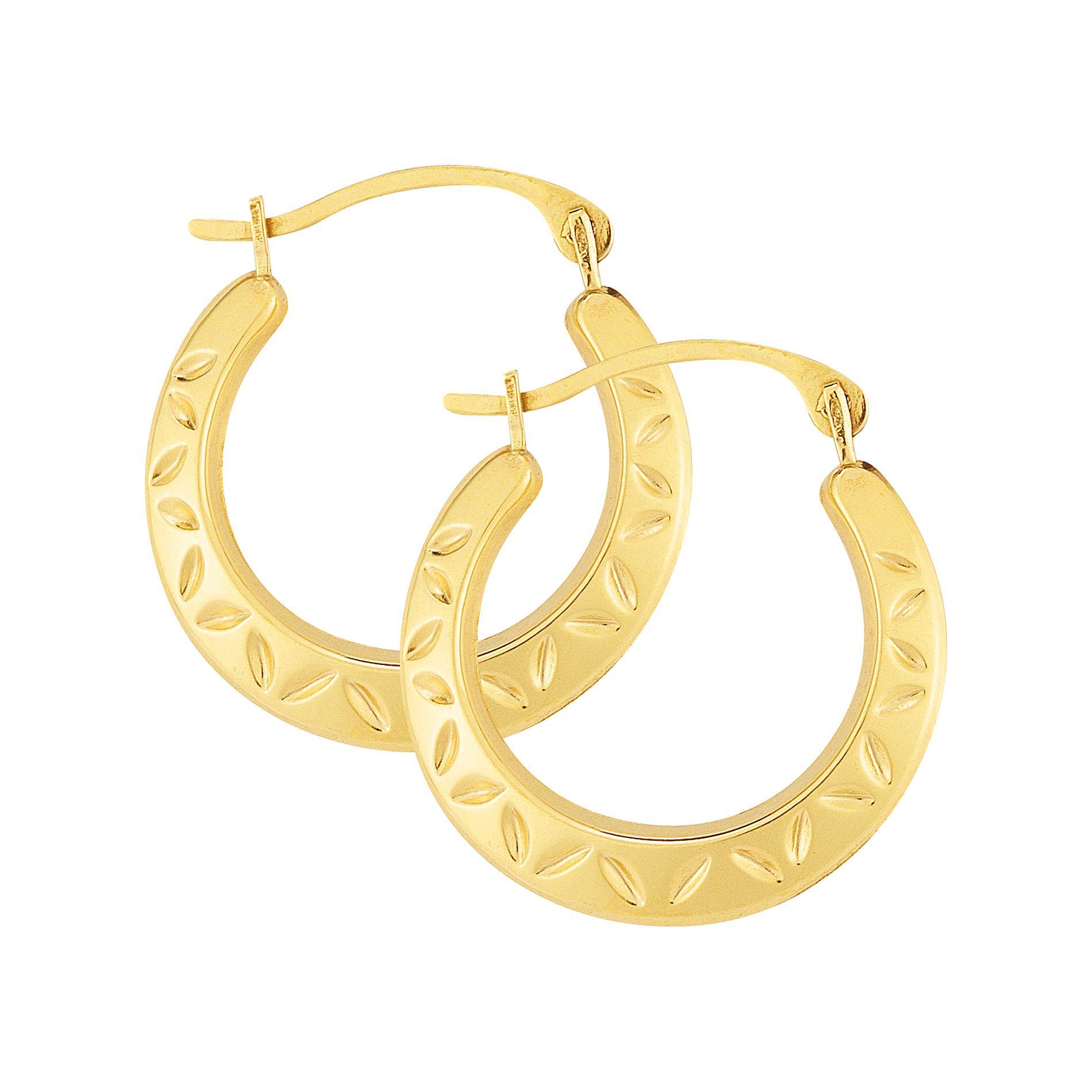 10Kt Yellow Gold 16mm Polished Hoop 10Kt Yellow Gold 16mm Polished Hoop
