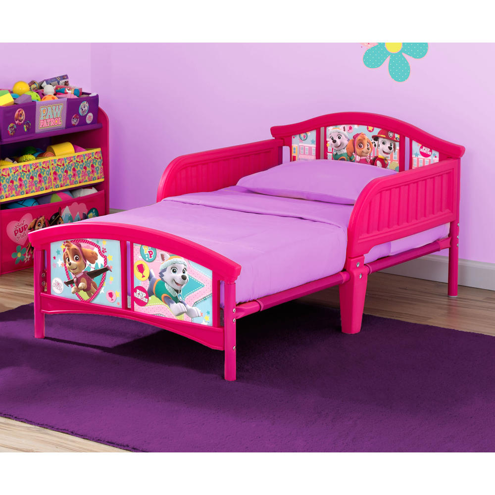 Paw Patrol Nick Jr. Skye & Everest Plastic Toddler Bed