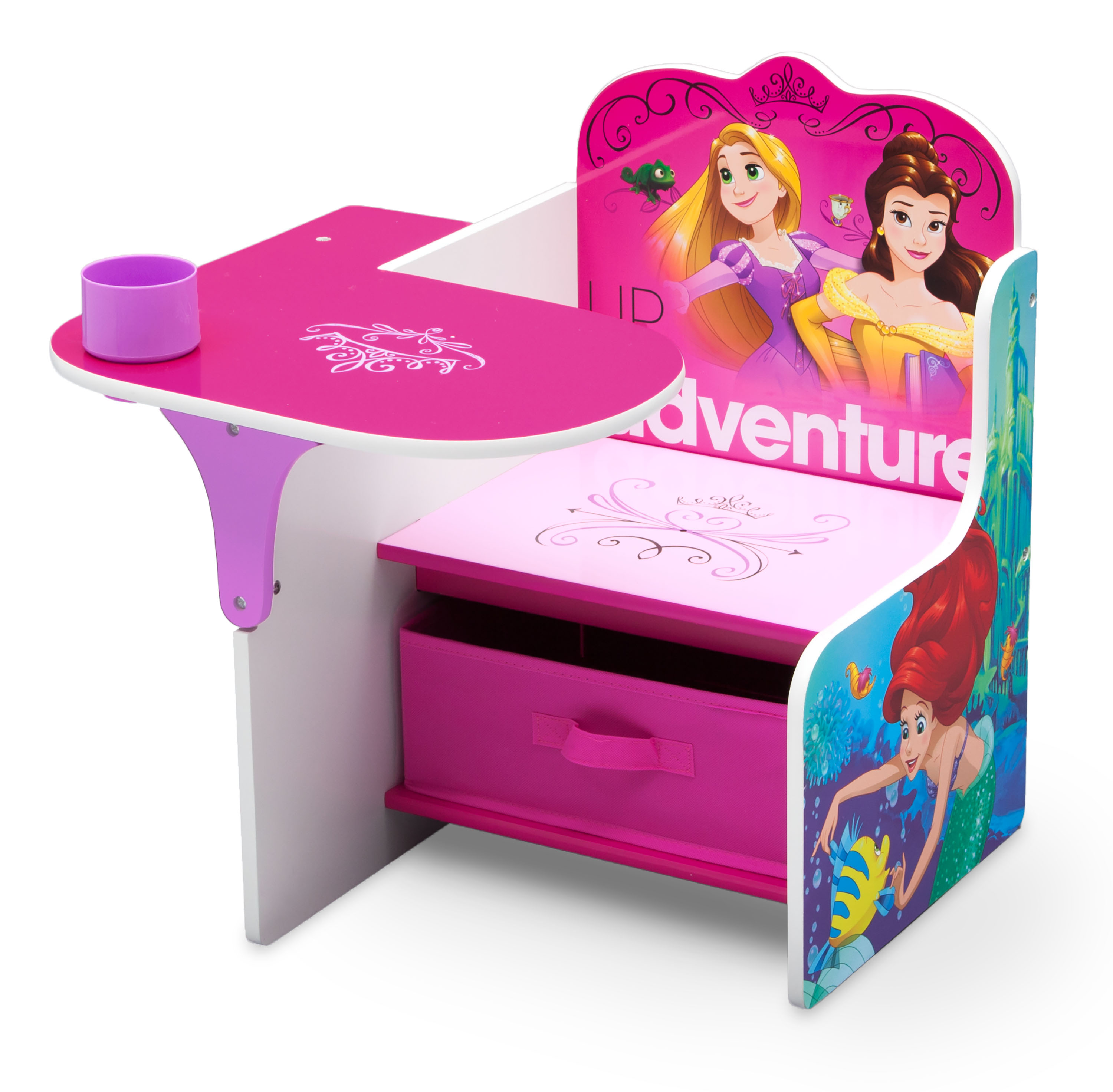 Disney Princess Chair Desk with Storage Bin