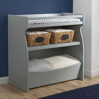 delta changing table grey children storage unit specifications