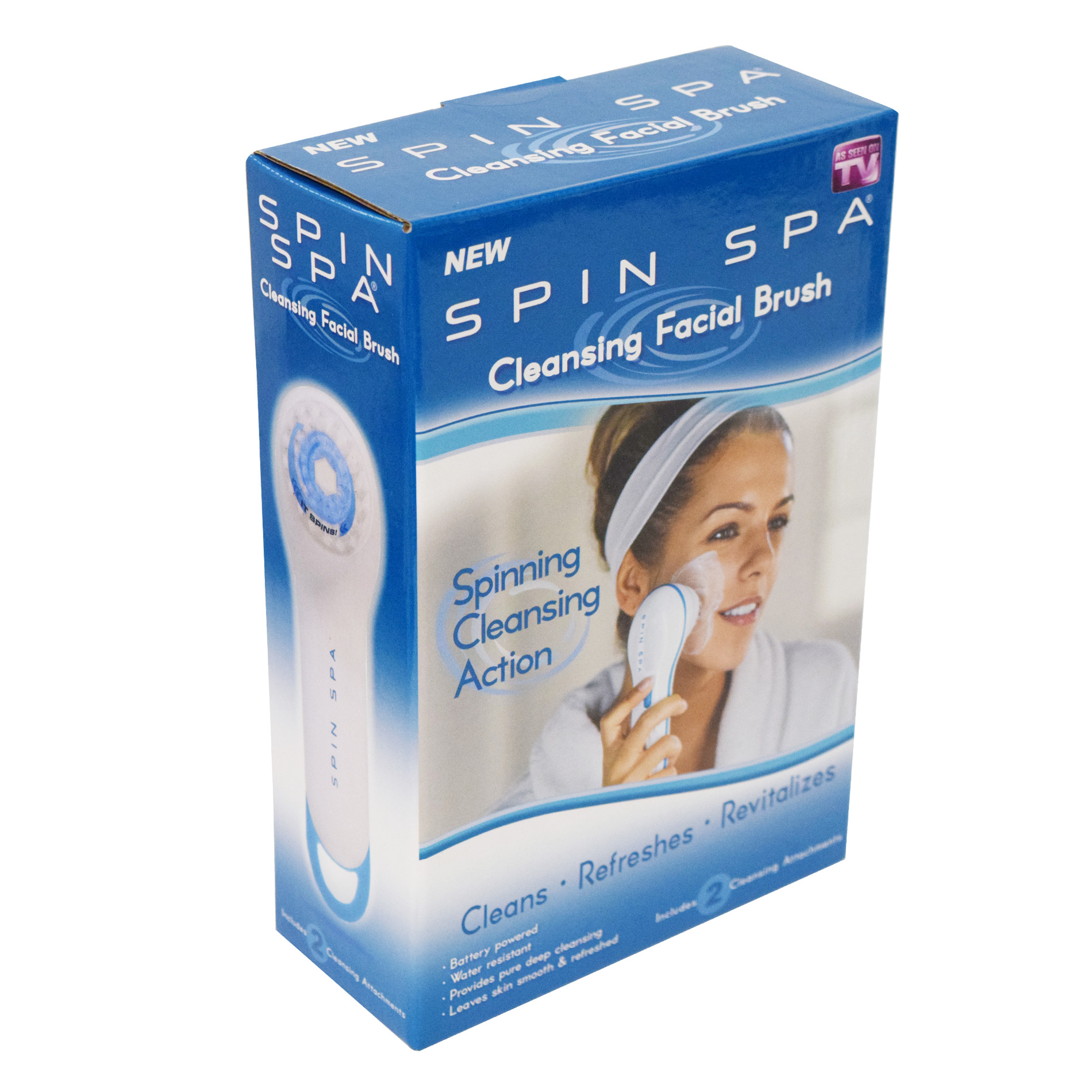 As Seen On TV Spin Spa Cleansing Facial Brush Shop Your Way Online