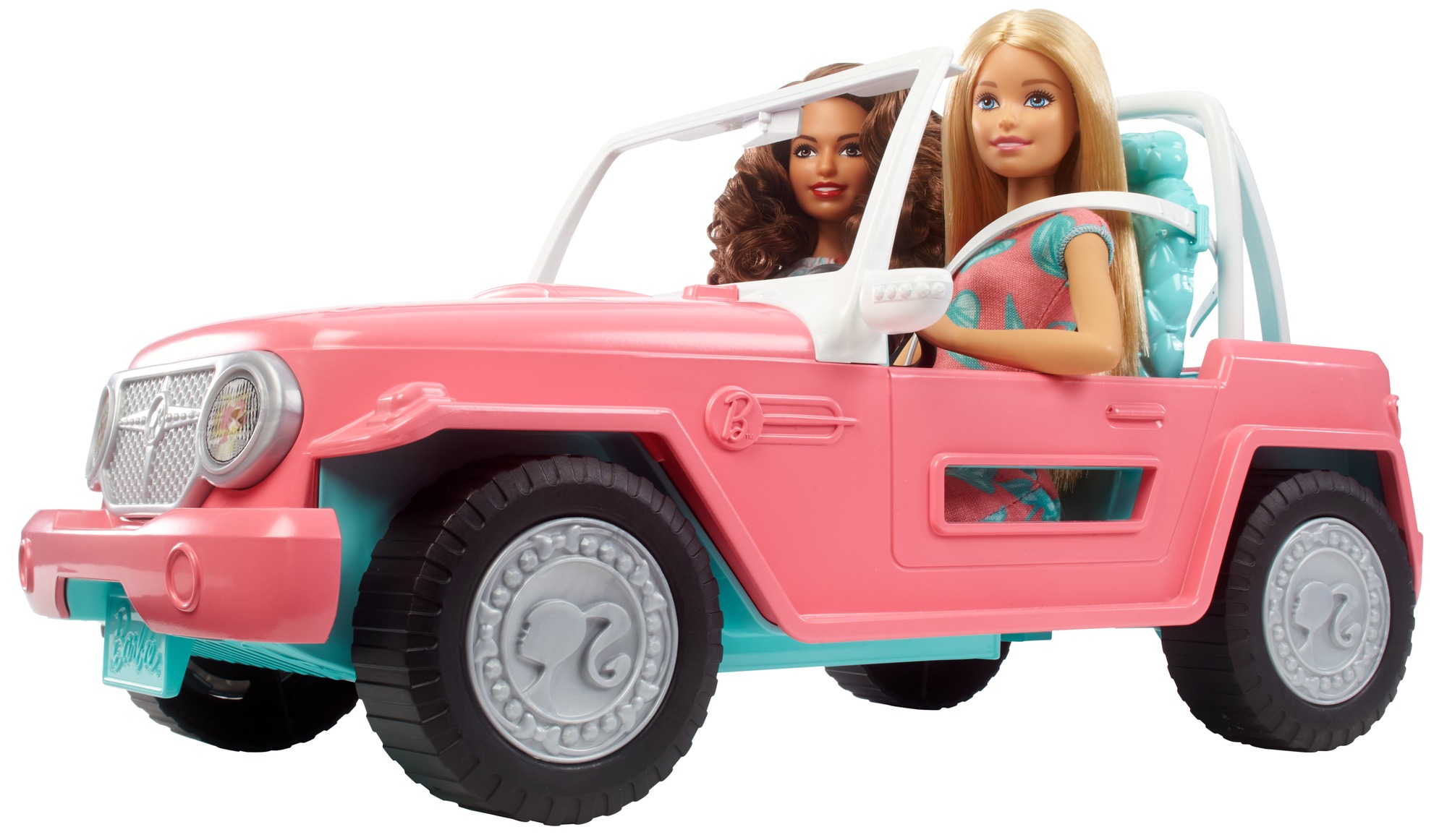 barbie beach cruiser vehicle with dolls