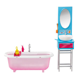 Barbie Bathroom Doll Set