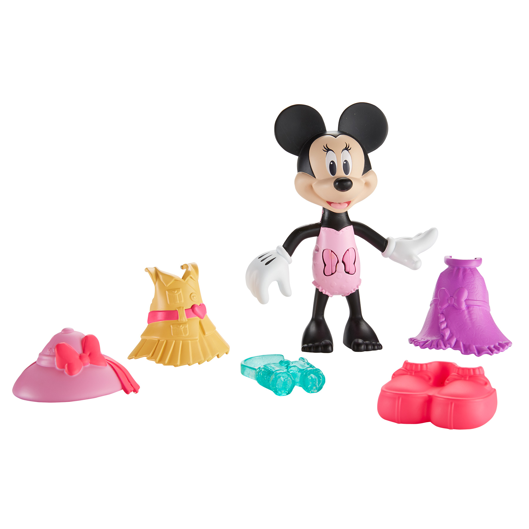 minnie mouse doll with snap on clothes