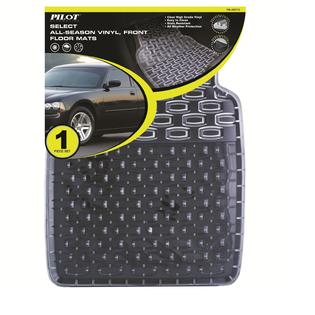 Pilot Automotive All Weather Front 1 Pc Rubber Floor Mat Clear