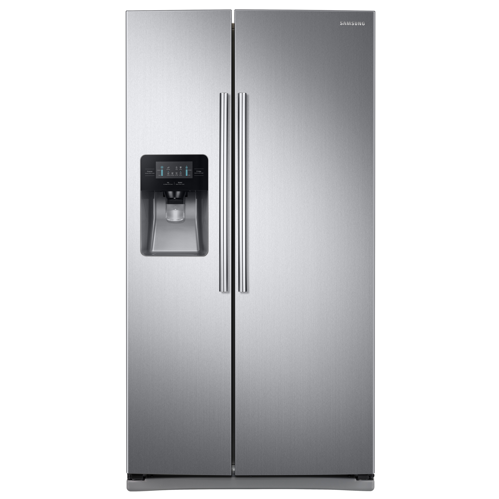 Samsung RS25J500DSR 25 cu. ft. Side-by-Side Refrigerator - Stainless Samsung Side By Side Stainless Steel Refrigerator