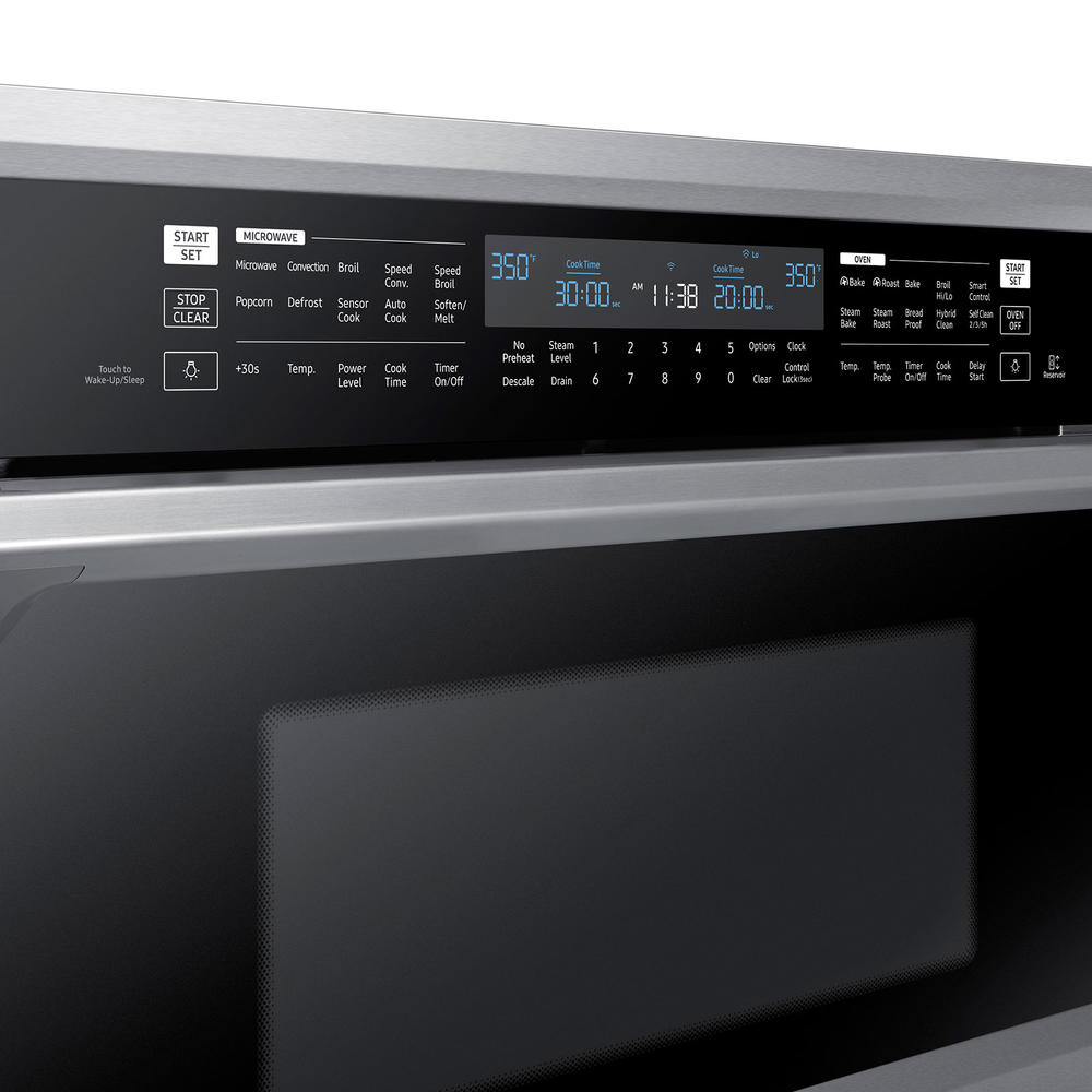 Samsung NQ70M6650DS/AA 30&#8221; Microwave Combination Wall Oven - Stainless Steel