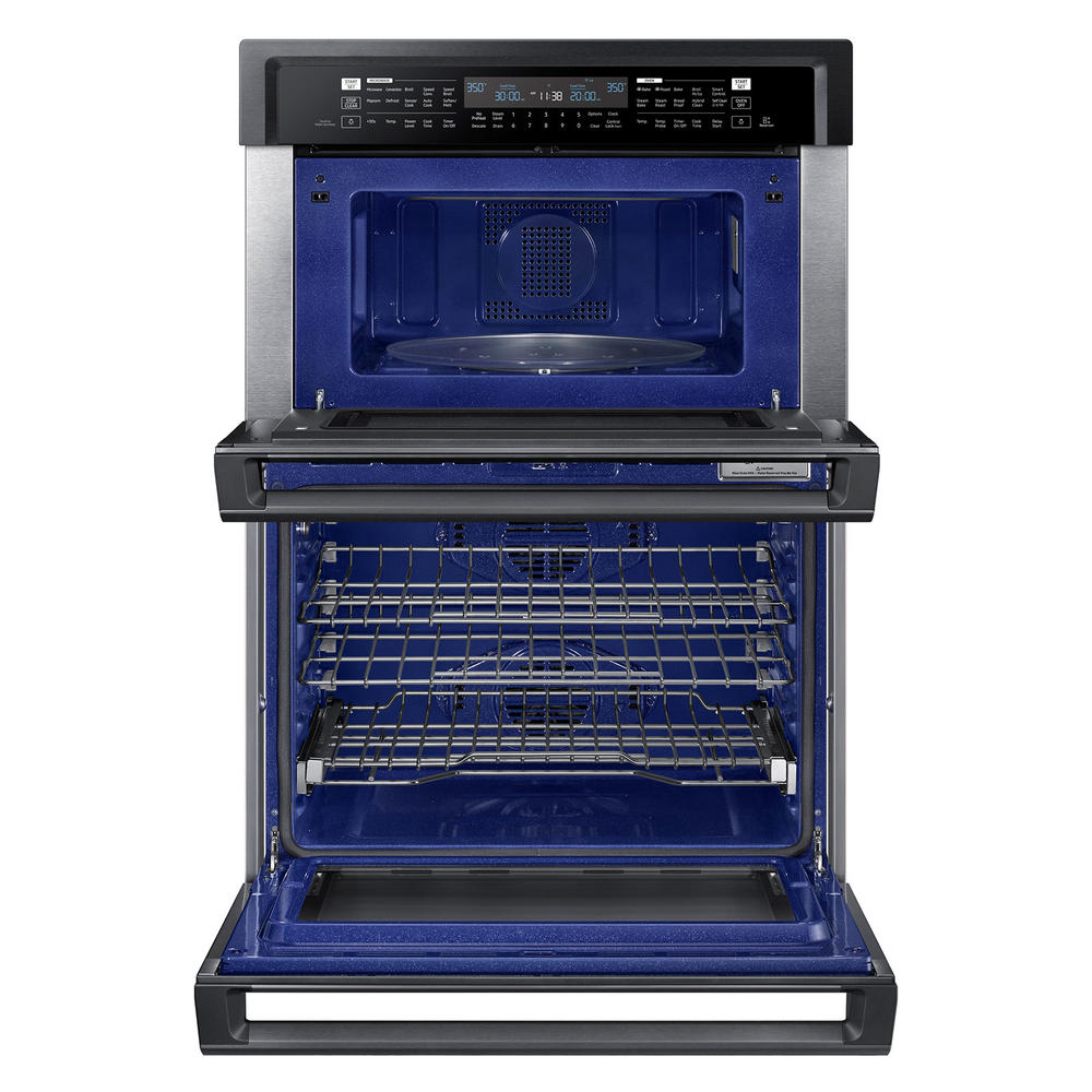 Samsung NQ70M6650DG/AA 30” Microwave Combination Wall Oven Black