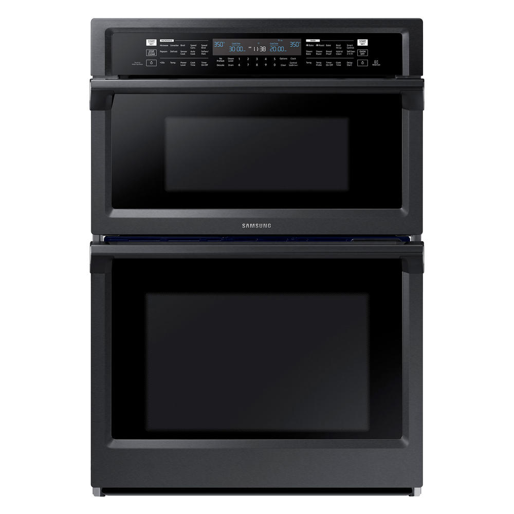Samsung NQ70M6650DG/AA 30&#8221; Microwave Combination Wall Oven - Black Stainless Steel