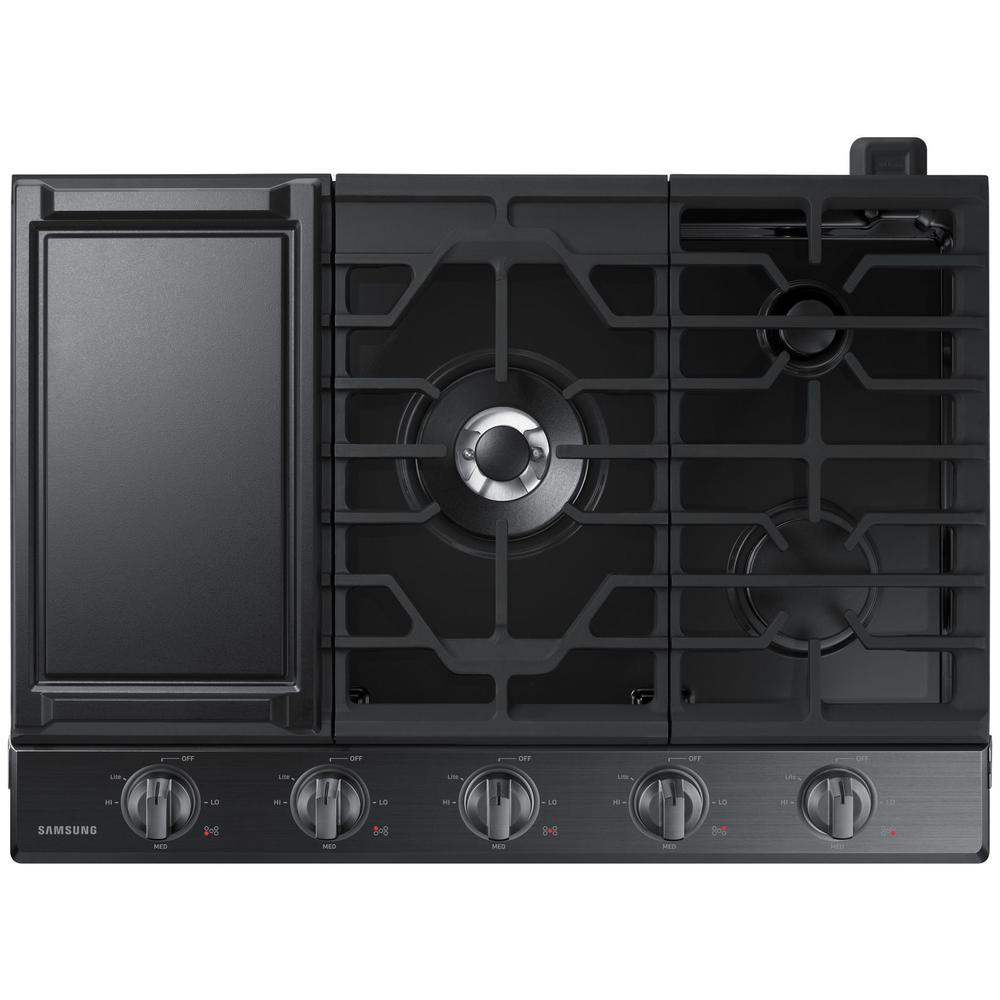 Samsung NA30N6555TG/AA 30" Gas Cooktop Black Stainless Steel