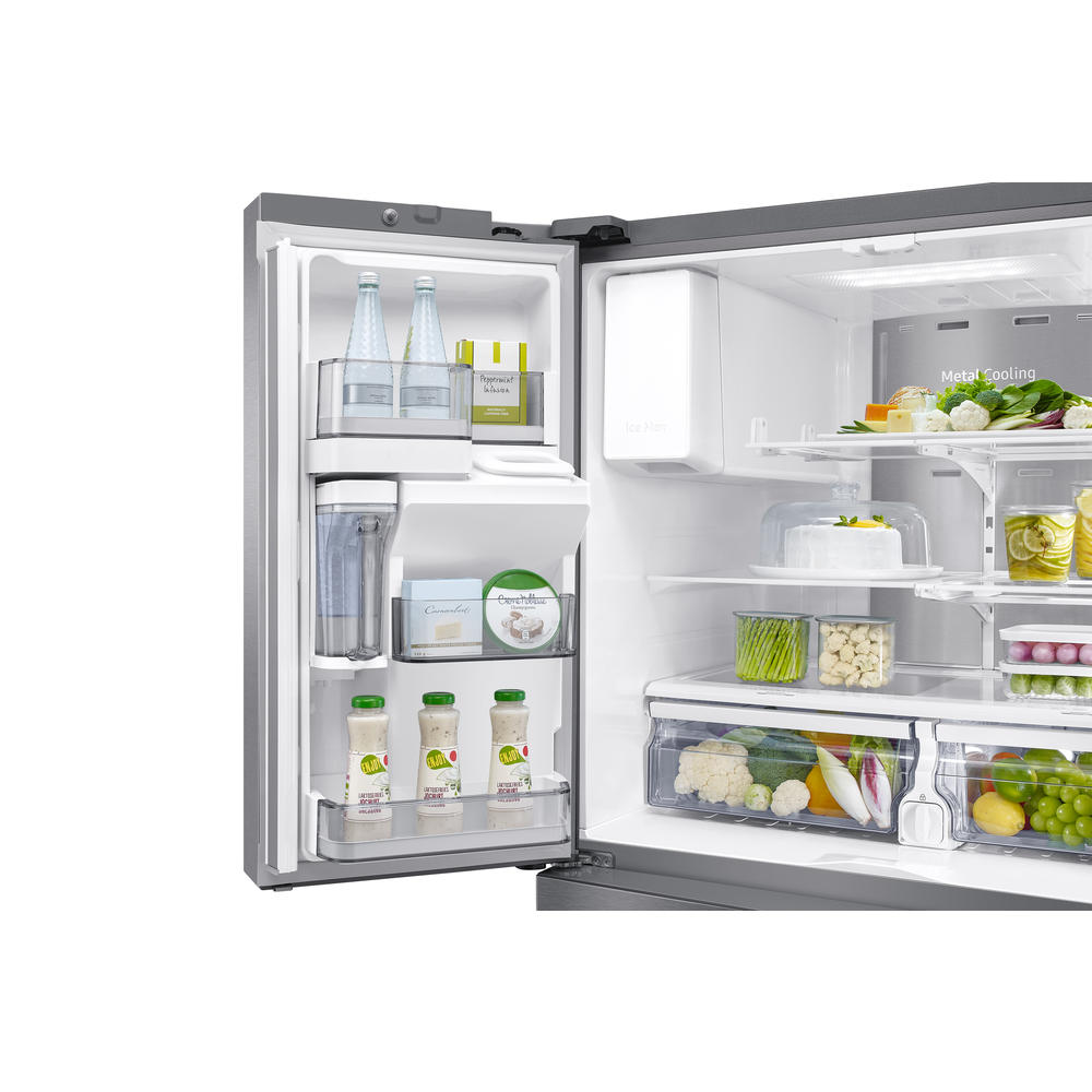Samsung RF22R7351SR 22 cu. ft. 4-Door French Door Food Showcase Refrigerator - Stainless Steel
