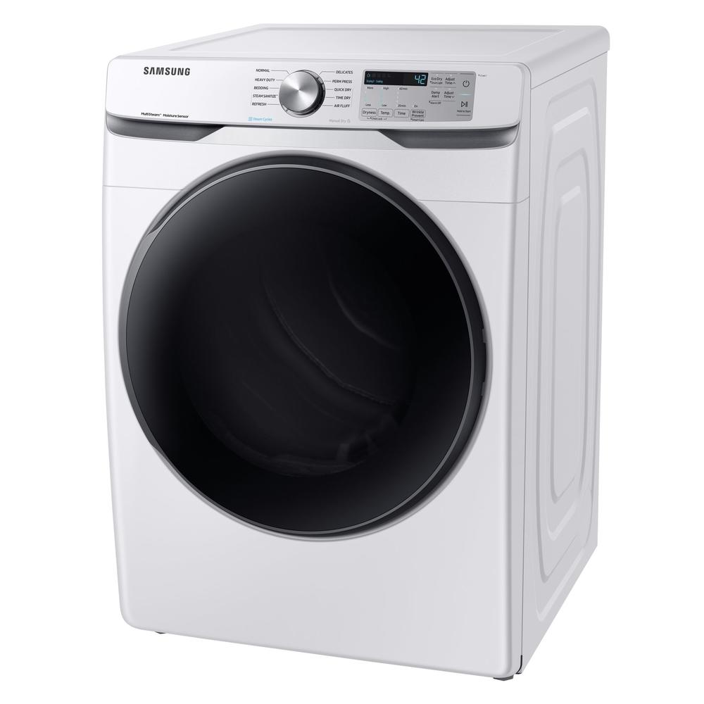 Samsung DVE45R6100W/A3 7.5 cu. ft. Electric Dryer with Steam Sanitize+