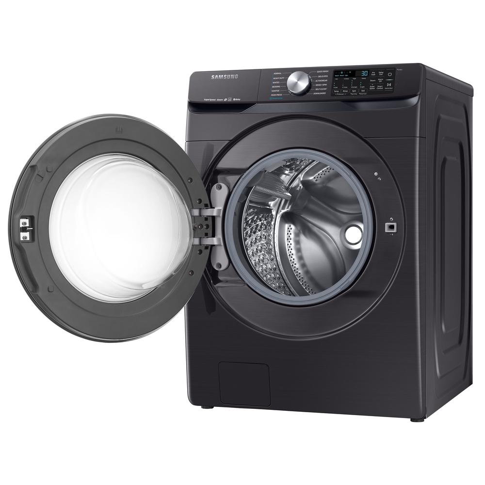Samsung WF45R6300AV/US 4.5 cu. ft. Smart FrontLoad Washer with Super Speed Black Stainless Steel