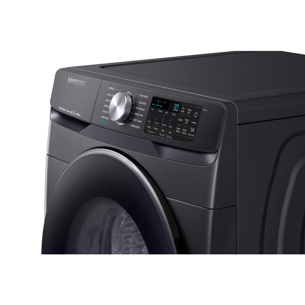 Samsung WF45R6300AV/US 4.5 cu. ft. Smart FrontLoad Washer with Super Speed Black Stainless Steel
