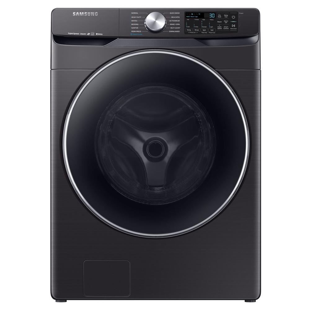 Samsung WF45R6300AV/US 4.5 cu. ft. Smart Front-Load Washer with Super Speed - Black Stainless Steel