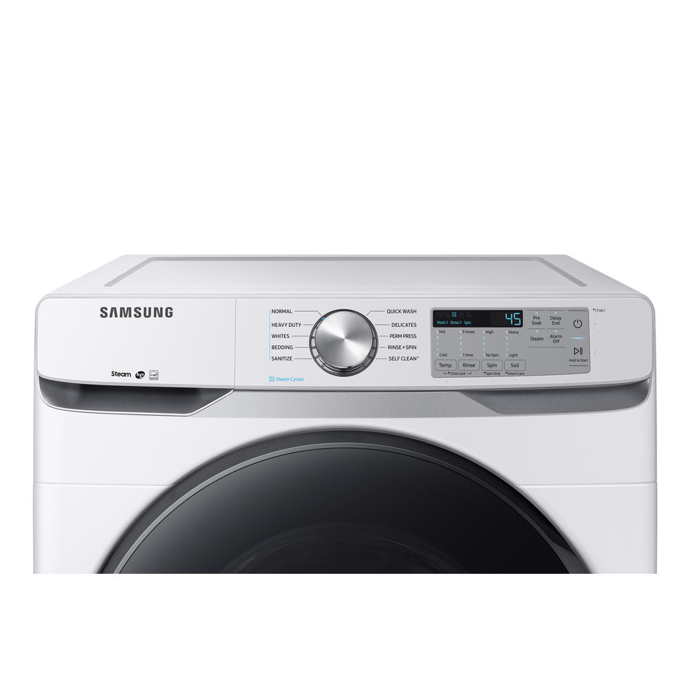 Samsung WF45R6100AW/US 4.5 cu. ft. Front-Load Washer with Steam - White