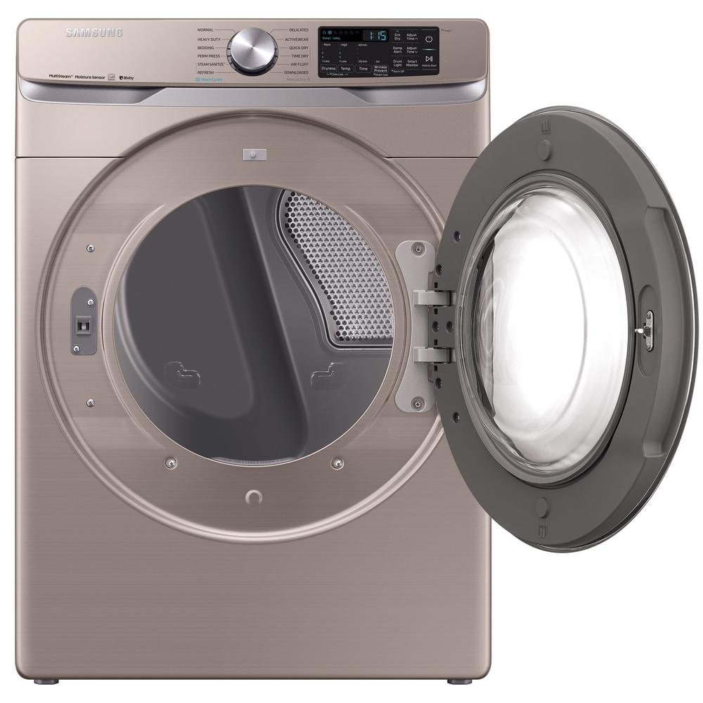 Samsung DVE45R6300C/A3 7.5 cu. ft. Smart Electric Dryer with Steam Sanitize+ - Champagne