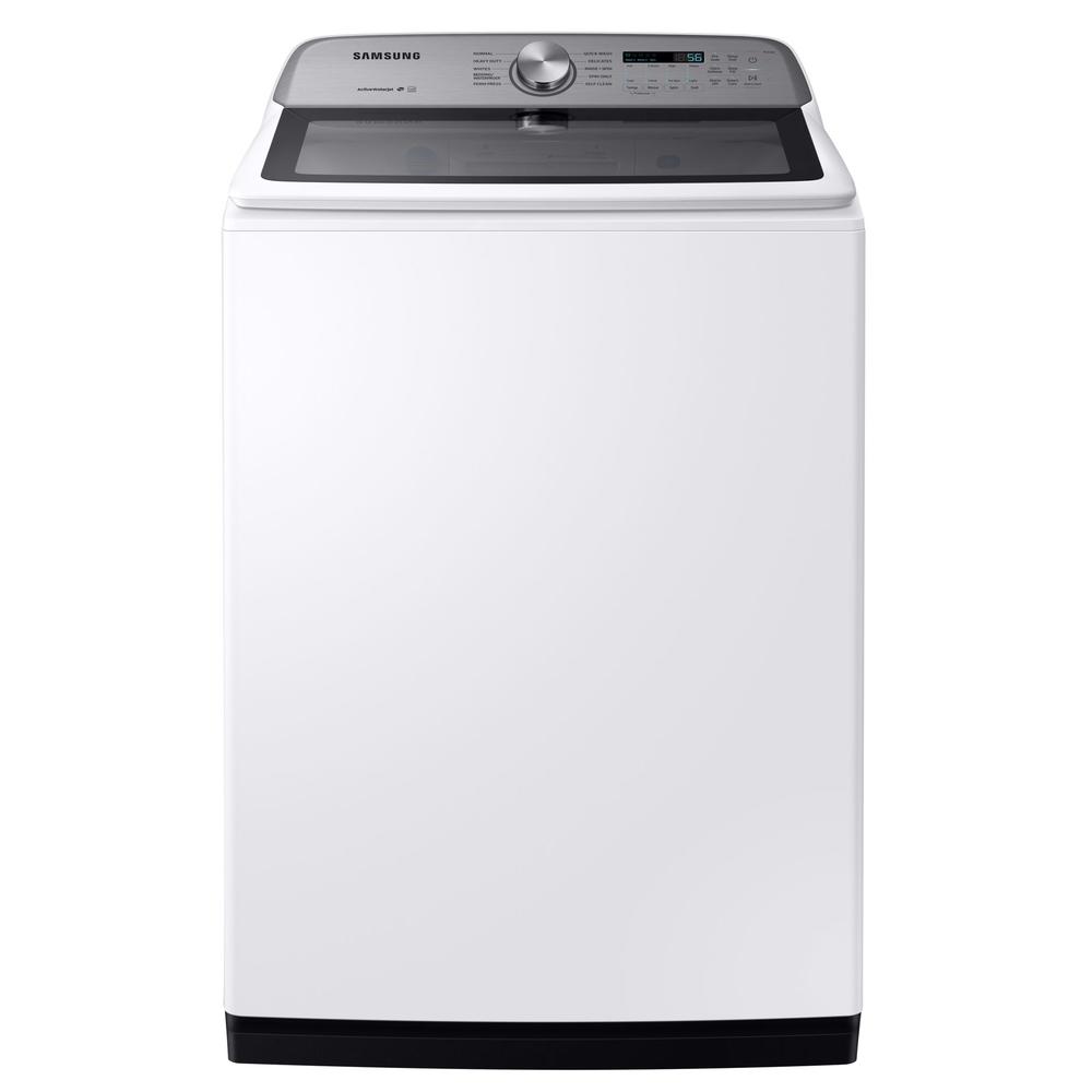 Samsung WA54R7200AW/US 5.4 cu. ft. TopLoad Washer with Active WaterJet White