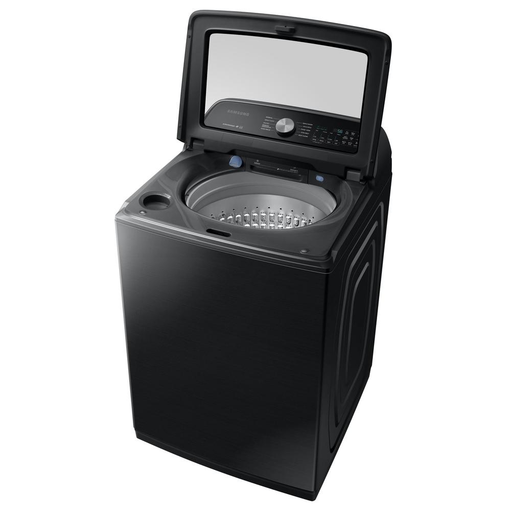 Samsung WA54R7200AV/US 5.4 cu. ft. Top-Load Washer with Active WaterJet- Black Stainless Steel