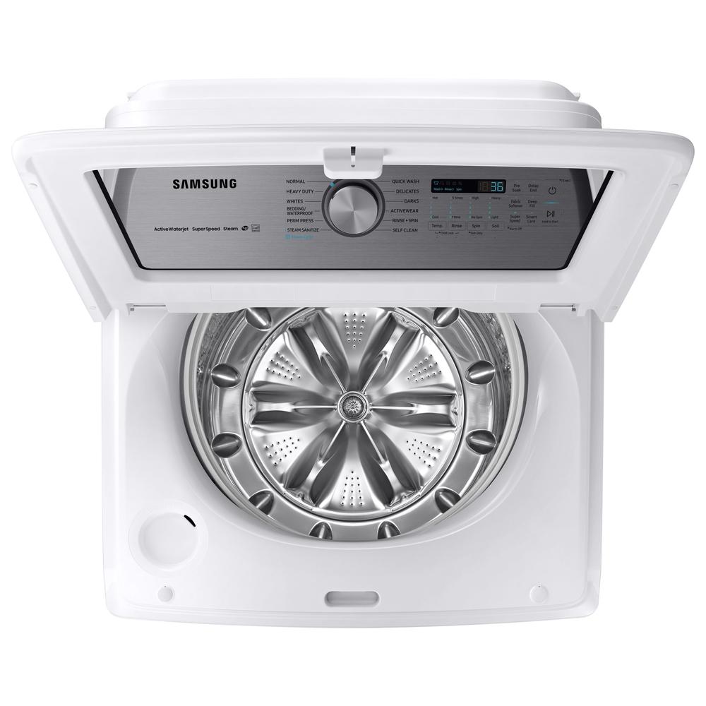 Samsung WA54R7600AW/US 5.4 cu. ft. TopLoad Washer with Super Speed White