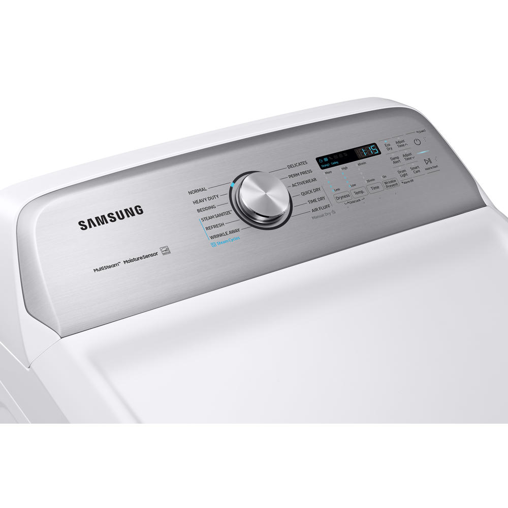 Samsung DVG54R7600W/A3 7.4 cu. ft. Gas Dryer with Steam Sanitize+ - White