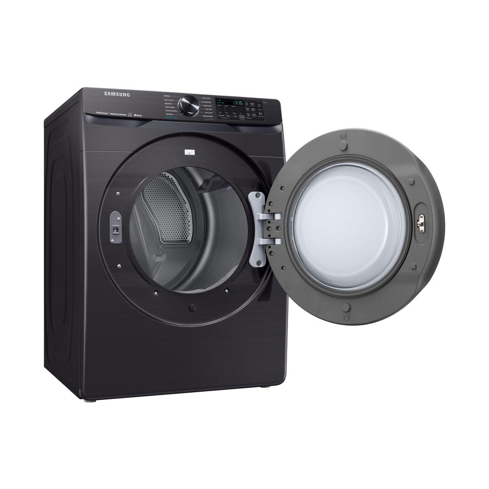 Samsung DVE50R8500V/A3 7.5 cu. ft. Smart Front-Load Electric Dryer w/ Steam Sanitize+ - Black Stainless