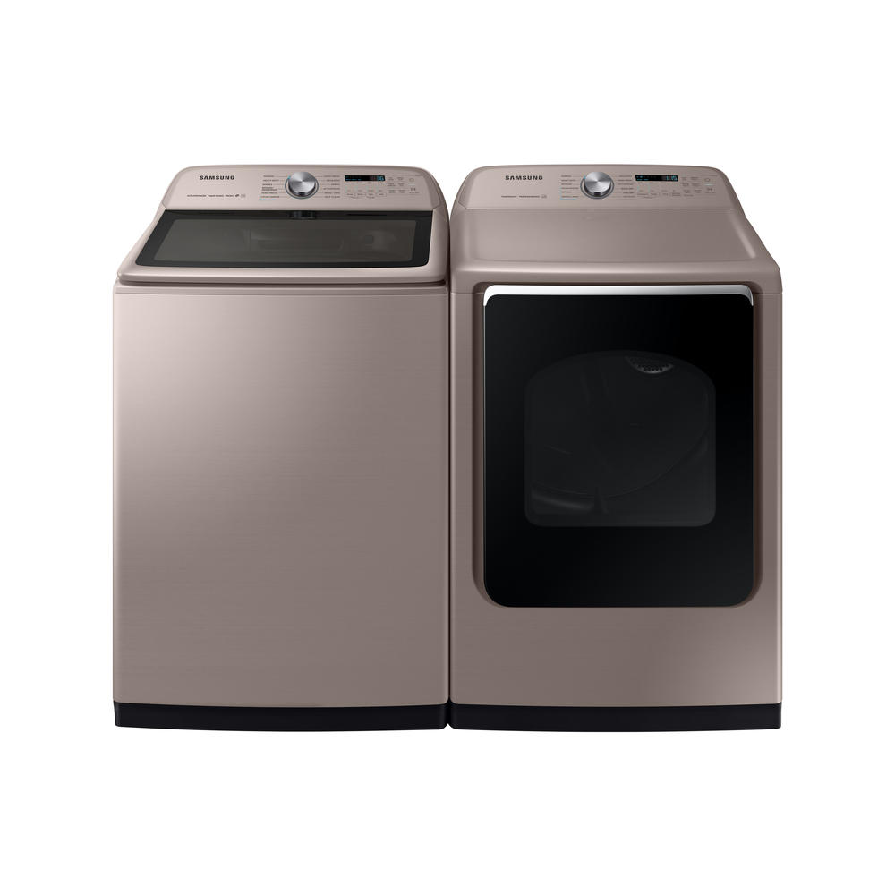 Samsung WA54R7600AC/US 5.4 cu. ft. Top-Load Washer with Super Speed - Champagne