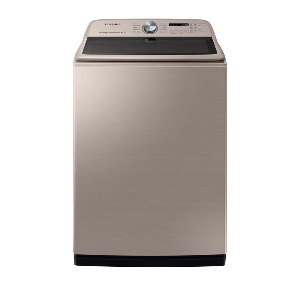 Samsung WA54R7600AC/US 5.4 cu. ft. Top-Load Washer with Super Speed - Champagne