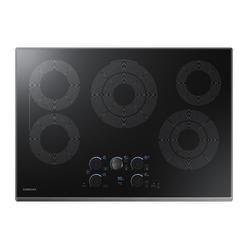 Samsung NZ30K7570RG/AA 30" 5 Element Electric Cooktop w/ Rapid Boil - Stainless Steel/Black