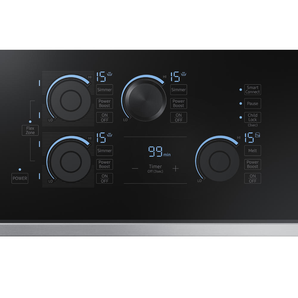 Samsung NZ30K7880US/AA 30" Induction Cooktop w/Flex Zone Stainless Steel