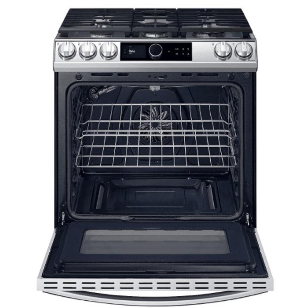 Samsung NX60T8111SS/AA 30" 6.0 cu.ft. Stainless Steel SlideIn Gas Range with 5 Burners