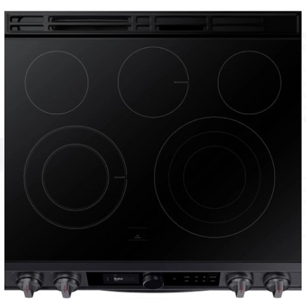 Samsung NE63T8711SG/AA 30" 6.3 cu.ft. Black Stainless Steel Electric Range with 5 Burners with Air Fryer